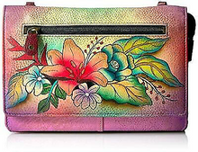 Load image into Gallery viewer, Anna by Anuschka Women's Genuine Leather Organizer Wallet On a String - -
